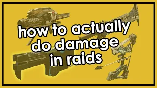 How to Do Raid DPS/Damage So You Won't Get Kicked from LFG