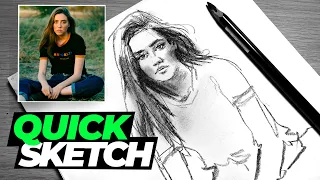 QUICK SKETCH LINE DRAWING #2 | Sketching people with a fast technique