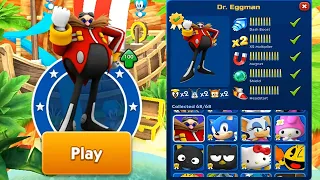 Sonic Dash - Dr Eggman Unlocked MOD vs All Bosses Zazz Eggman - All 68 Characters Unlocked Gameplay