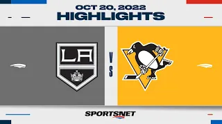 NHL Highlights | Kings vs. Penguins - October 20, 2022