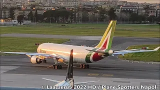 ITA Airways Airbus A330-202 / Landing,Taxi and Take Off from Naples Capodichino Airport / HD