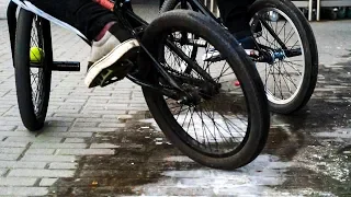 Почти зимний дрифт на BMX, это возможно?