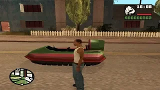 Grand Theft Auto: San Andreas - (Hovercraft/Vortex) - Use Hovercraft on the Road #Gameplay (HD)