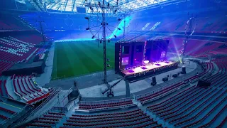 Timelapse Electric Fireworks show in de Johan Cruijff ArenA