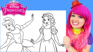 How To Color Disney Princesses | Markers