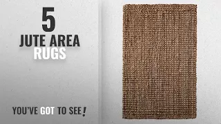 Top 10 Jute Area Rugs [2018 ]: Iron Gate Handspun Jute Area Rug 2x3 Hand woven by Skilled Artisans,