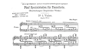 F. Chopin/M. Reger - 5 Spezialstudien (Special Studies) after Chopin