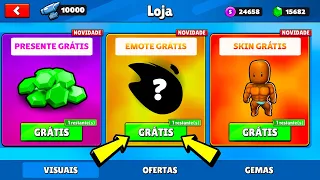 ATUALIZAÇÃO 0.72! NOVO EMOTE + NOVA SKIN GRÁTIS NO STUMBLE GUYS [NOVA BETA 0.73 CHEGANDO] 😱