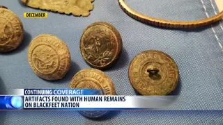 Traditional Rock Cairn Burial held for human remains found on Blackfeet Nation