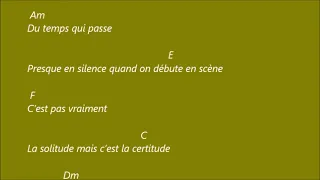 Bibie - Tout doucement . Karaoké d accords pour accompagner la chanson a la guitare