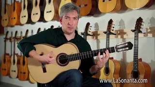 Flamenco guitar buleria class arpeggio, picado and thumb techniques