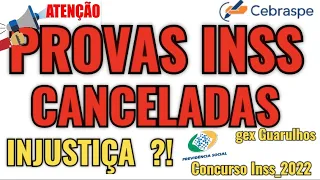 PROVA CANCELADA DO CONCURSOS INSS | ENTENDA O PROBLEMÃO DA CEBRASPE