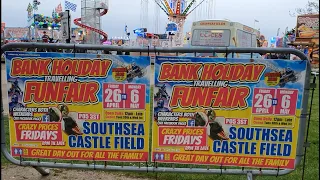 Southsea Castle Field Bank Holiday Funfair Walkthrough April 2024 #funfair #fairground #fyp