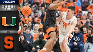 Miami vs. Syracuse Condensed Game | ACC Men’s Basketball (2021-22)