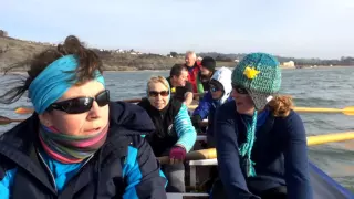 Sidmouth Gig Club rowing at Lyme Regis 28th February 2016