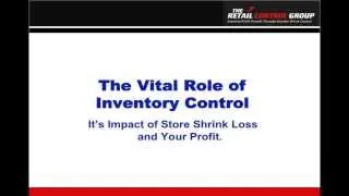 The Vital Role of Inventory Control