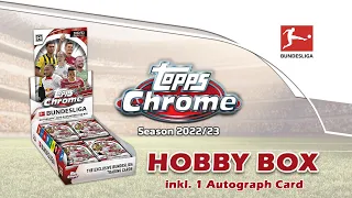 2022-23 TOPPS Chrome Bundesliga Soccer Cards - HOBBY BOX