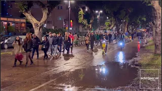 Protesters Tel Aviv calmly return home