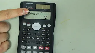 Percentages on Casio Scientific Calculator