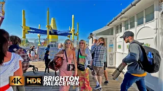 A stroll through Brighton Palace Pier on a sunny afternoon 🎢☀️ Brighton, England Walk 🇬🇧🏴󠁧󠁢󠁥󠁮󠁧󠁿