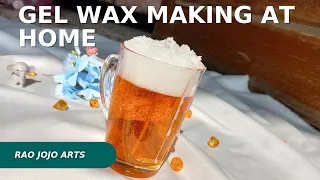 Gel Wax Candle making at home | DIY Candle | Beer candle | How it made.