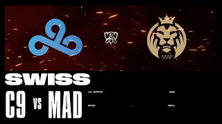 C9 vs. MAD - Game 1 | Swiss Stage | 2023 Worlds | Cloud9 vs MAD Lions (2023)