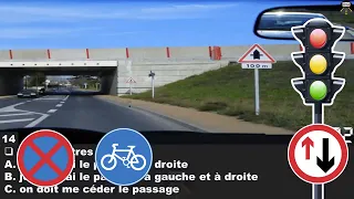 2023 examen test code de la route  😘 permis de conduire france