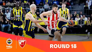 Fenerbahce-Zvezda | Round 18 Highlights | 2023-24 Turkish Airlines EuroLeague