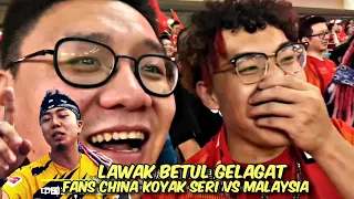 LAWAK🤣 Reaction "KOYAK" Fans China BET China Menang 8-0 lawan Malaysia, Last2 Seri 😂