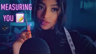 ASMR | Measuring You 📏 (Writing Sounds, Inaudible/Unintelligible Whispers, Personal Attention)