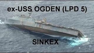 Ex-USS OGDEN (LPD 5) SINKEX, RIMPAC 2014