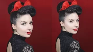 Chongo Estilo PinUp Con Bufanda | PinUP Hair Bun with Scarf | Nena Moreno