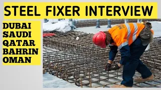 Steel fixer interview.