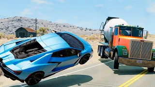 Street Race Crashes - BeamNG Drive #65