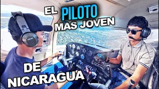 El piloto más joven de Nicaragua.