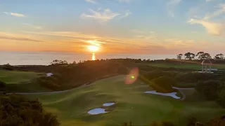 California Sunset with Golf View in Newport Beach.
