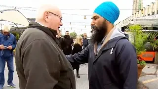 Jagmeet Singh responds to man's comment to cut turban off