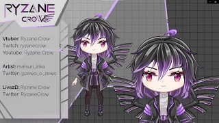 Live2D Vtuber Model Showcase | Ryzane Crow