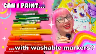 I Painted with ALL the Washable Markers, So YOU DON'T HAVE TO
