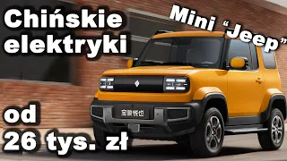 Nowe tanie miejskie auta elektryczne z Chin. Prawdziwa cena Dacia Spring!