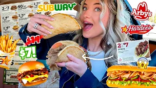 I Ate With FAST FOOD NEWSPAPER COUPONS for 24 HOURS!