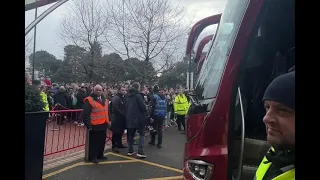 THE ARRIVAL OF LIVERPOOL FOOTBALL CLUB  FOR THEIR GAME AGAINST BOURNEMOUTH FOOTBALL CLUB | EPL