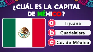 Adivina la CAPITAL de 40 PAÍSES 🇲🇽🌎 Ponte a Prueba | ADIVINA QUIZ