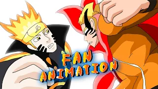 Naruto Baryon VS Naruto Six Paths | Shippuden Vs Boruto (FAN ANIMATION)