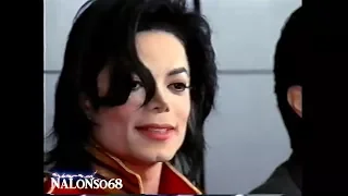 Michael Jackson at  KINGDOM ENTERTAINMENT Press Conference 1996 | Enhanced