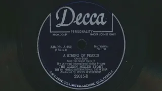 1953 THE GLENN MILLER STORY A String Of Pearls (1954) - 78 RPM Record