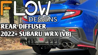 Flow Designs Rear Diffuser Install | 2022 - 24 Subaru WRX (VB)