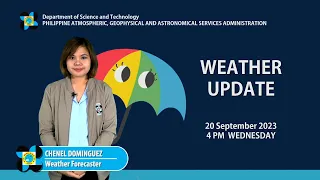 Public Weather Forecast issued at 4PM |  September 20, 2023