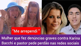 Mulher pede pede Perdão a Karina Bacchi e pastor após dizer que foi abandonad@ em Israel