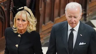 Queen Elizabeth's Funeral: Joe and Jill Biden Arrive